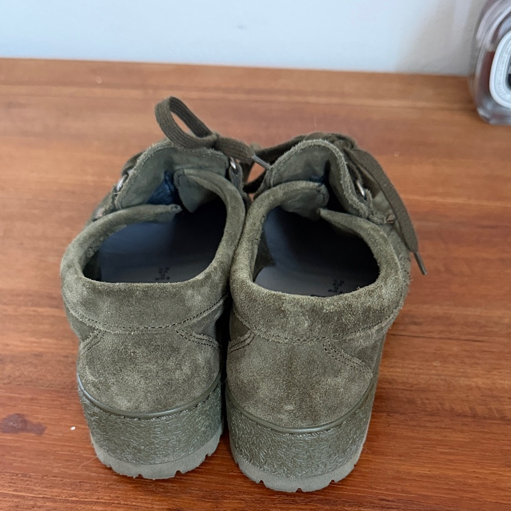 Mephisto Women's Green Suede Sneakers - Picture 3 of 7
